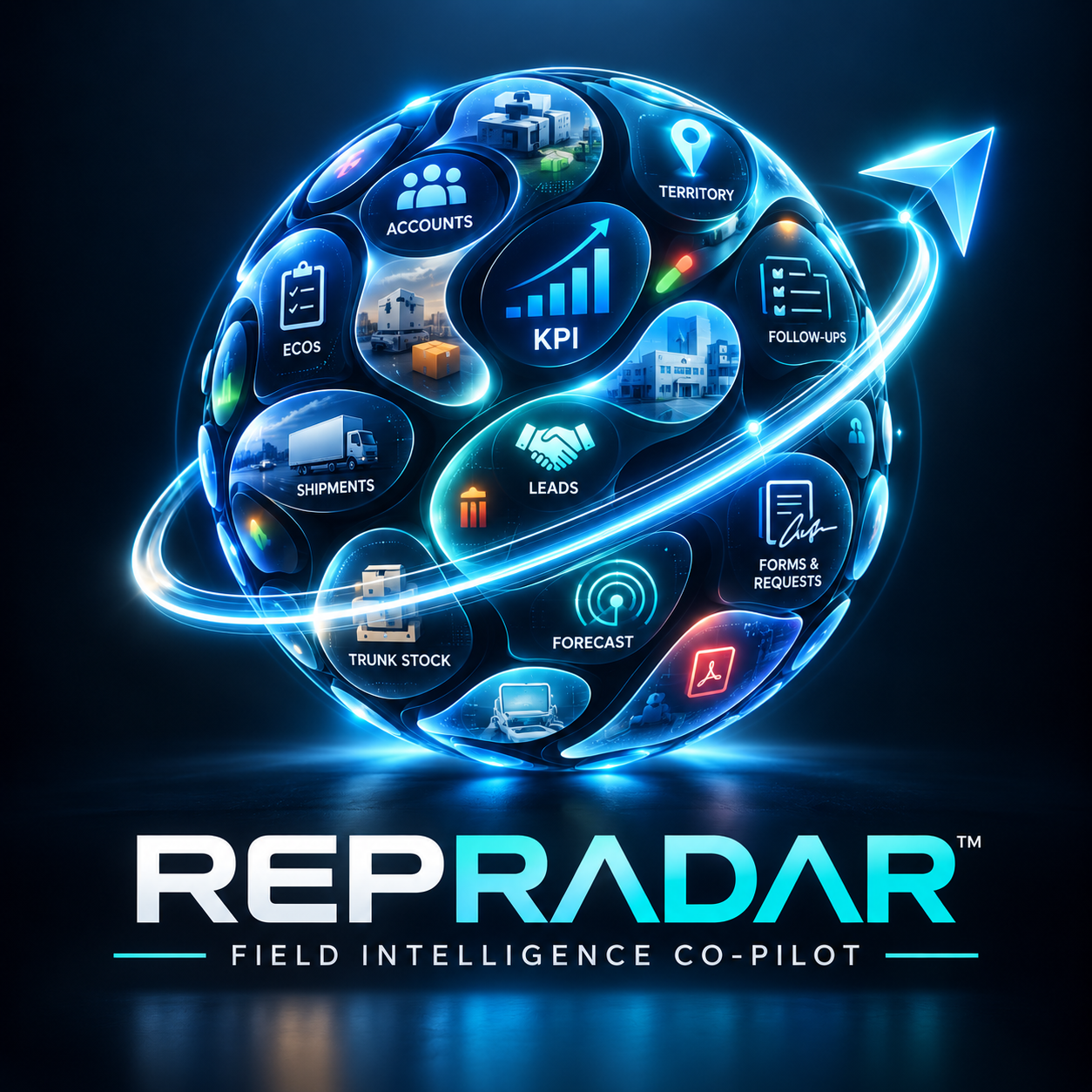 Rep Radar — every part of your territory connected in one place